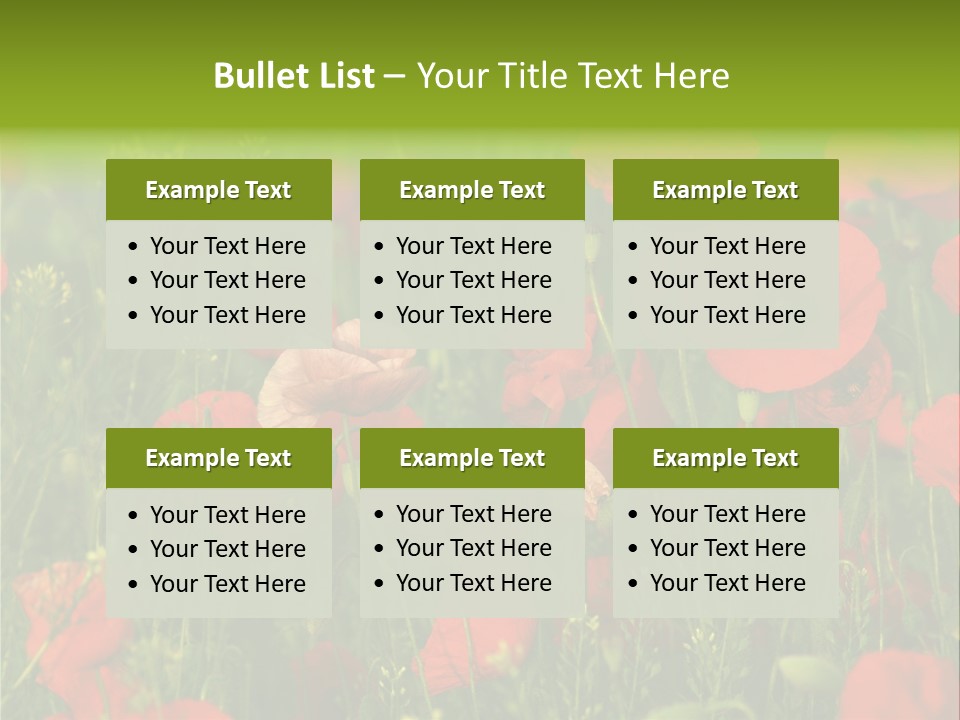 Landscape Sunrise Grass PowerPoint Template