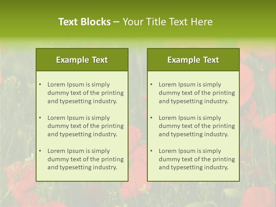 Landscape Sunrise Grass PowerPoint Template