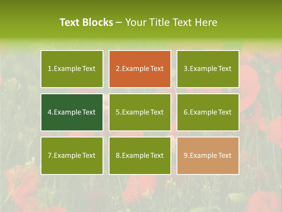 Landscape Sunrise Grass PowerPoint Template