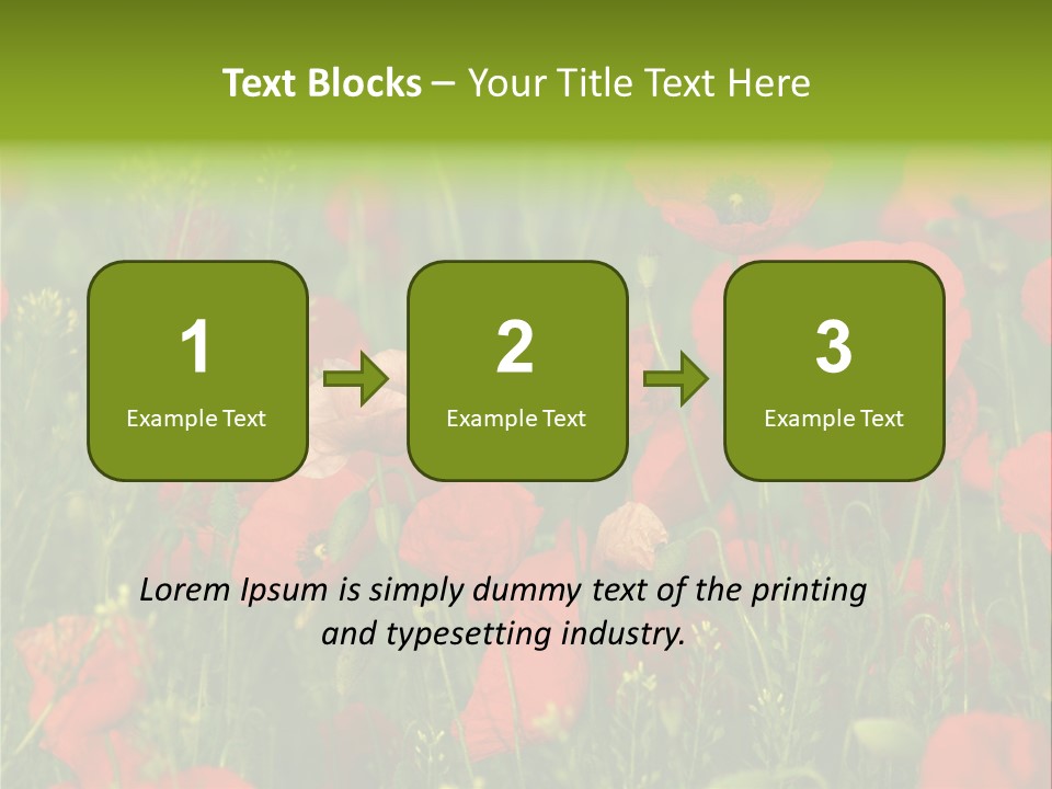 Landscape Sunrise Grass PowerPoint Template