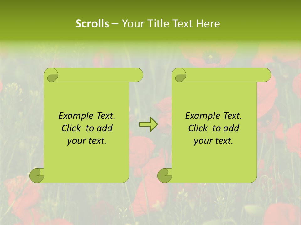 Landscape Sunrise Grass PowerPoint Template