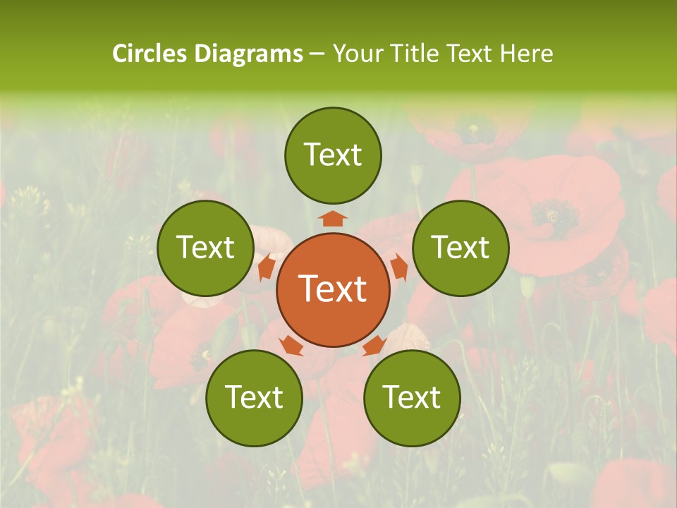 Landscape Sunrise Grass PowerPoint Template