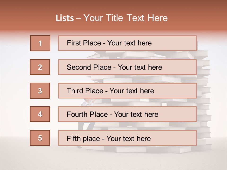 Stair Study Reading PowerPoint Template