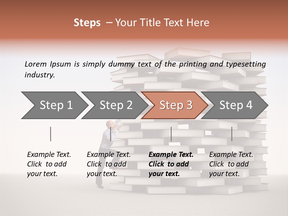 Stair Study Reading PowerPoint Template
