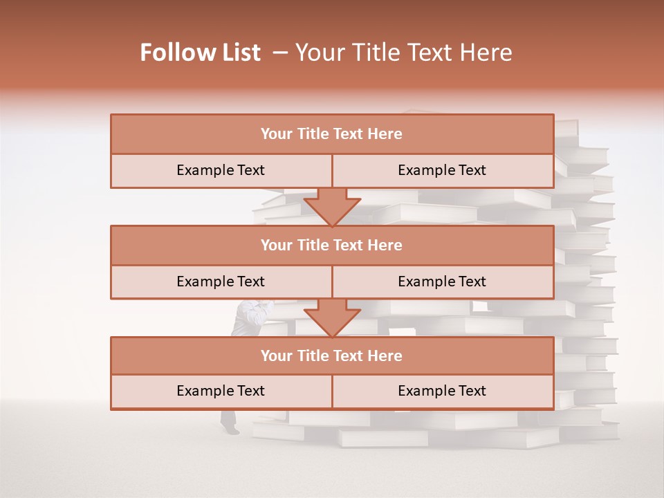 Stair Study Reading PowerPoint Template