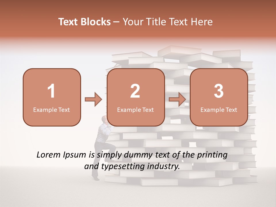 Stair Study Reading PowerPoint Template