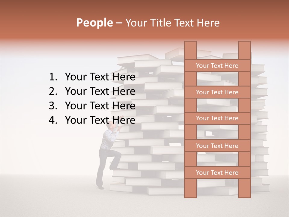 Stair Study Reading PowerPoint Template