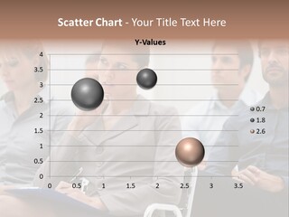 Caucasian Teamwork Absorbed PowerPoint Template