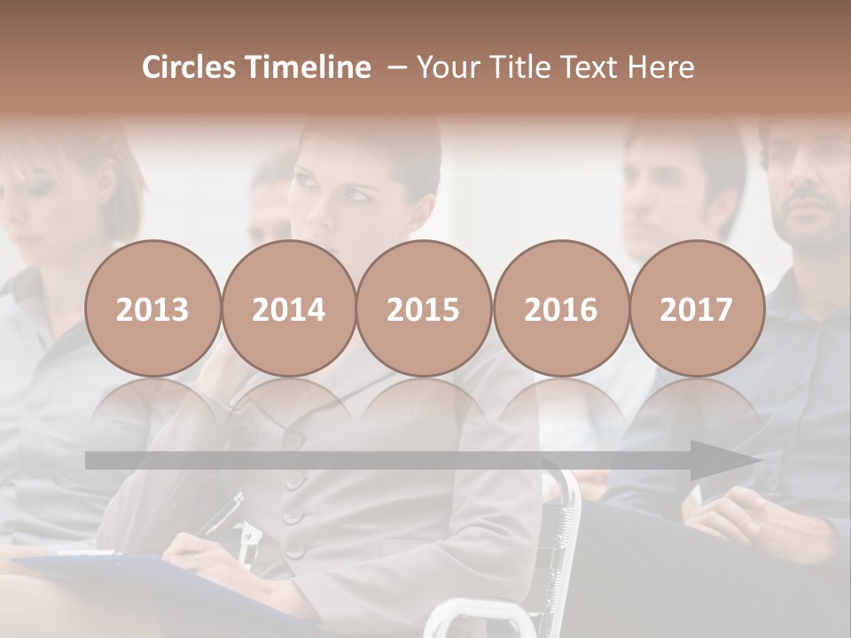 Caucasian Teamwork Absorbed PowerPoint Template