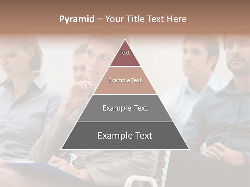 Caucasian Teamwork Absorbed PowerPoint Template