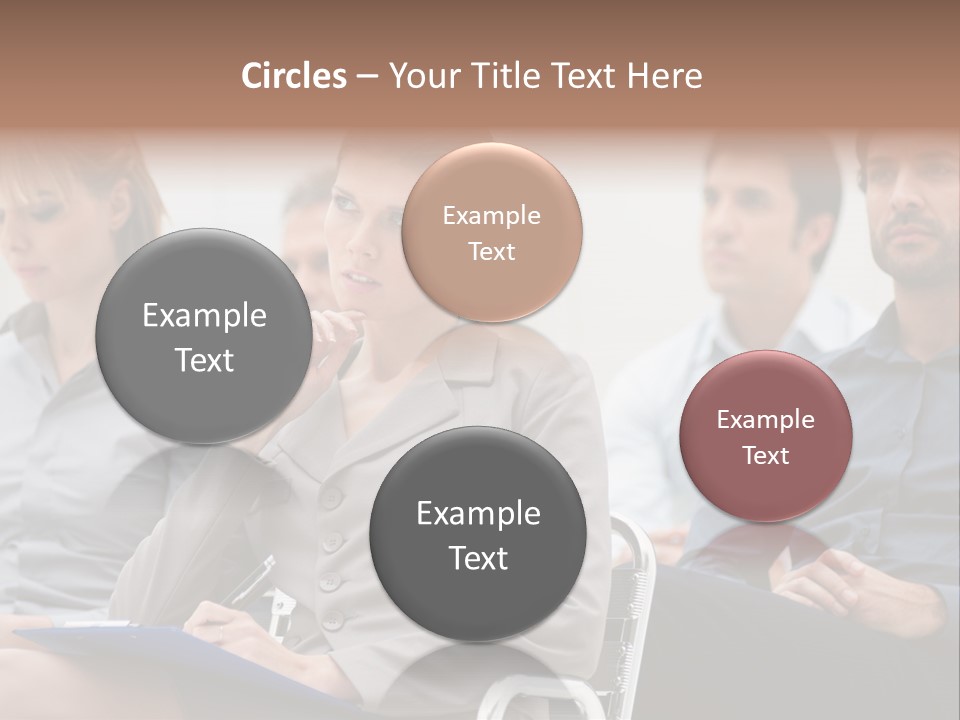 Caucasian Teamwork Absorbed PowerPoint Template