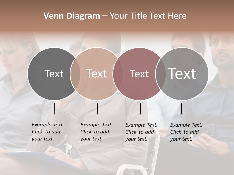 Caucasian Teamwork Absorbed PowerPoint Template