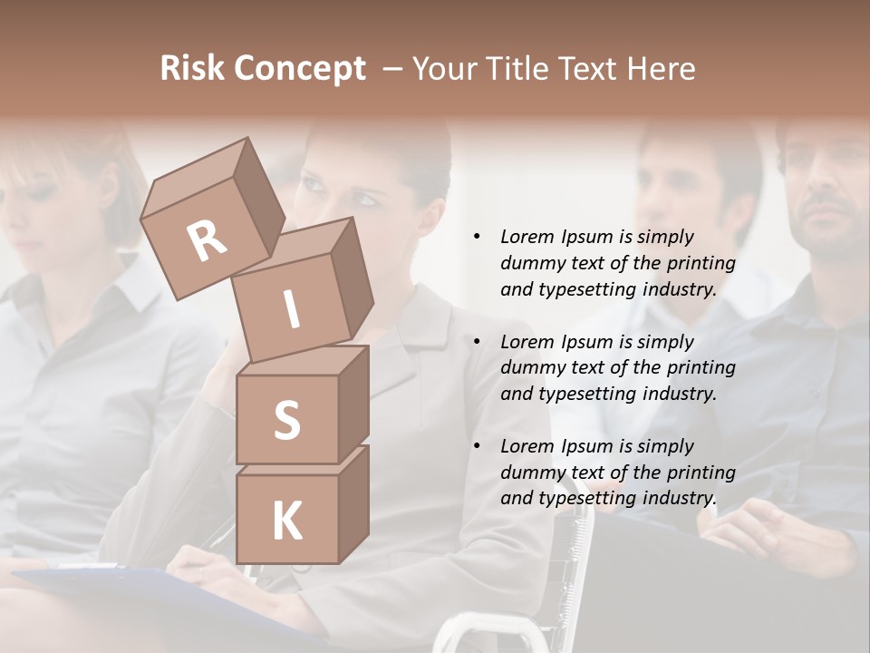 Caucasian Teamwork Absorbed PowerPoint Template