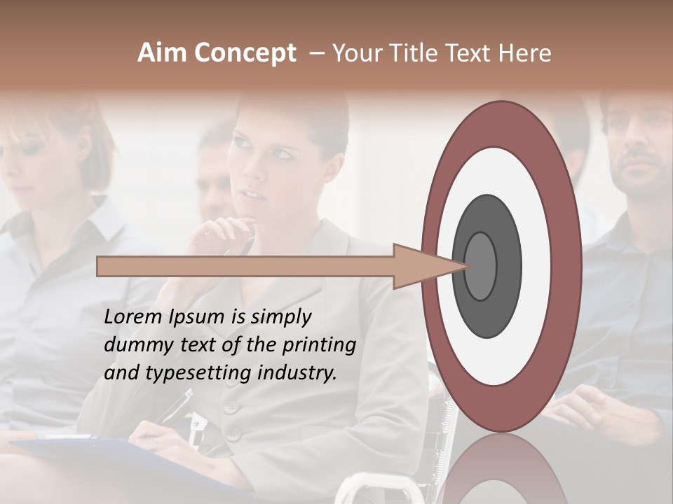 Caucasian Teamwork Absorbed PowerPoint Template