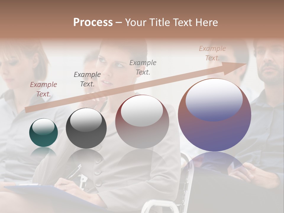 Caucasian Teamwork Absorbed PowerPoint Template