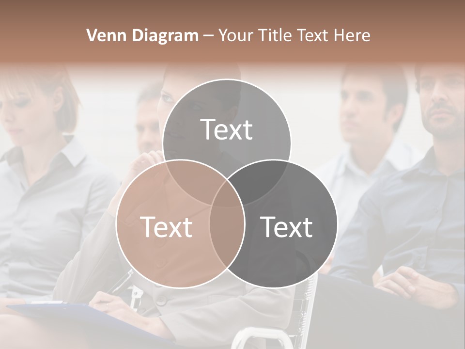 Caucasian Teamwork Absorbed PowerPoint Template