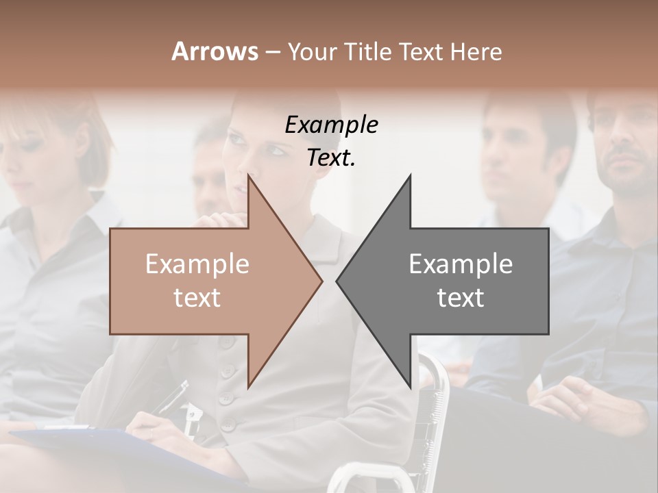 Caucasian Teamwork Absorbed PowerPoint Template