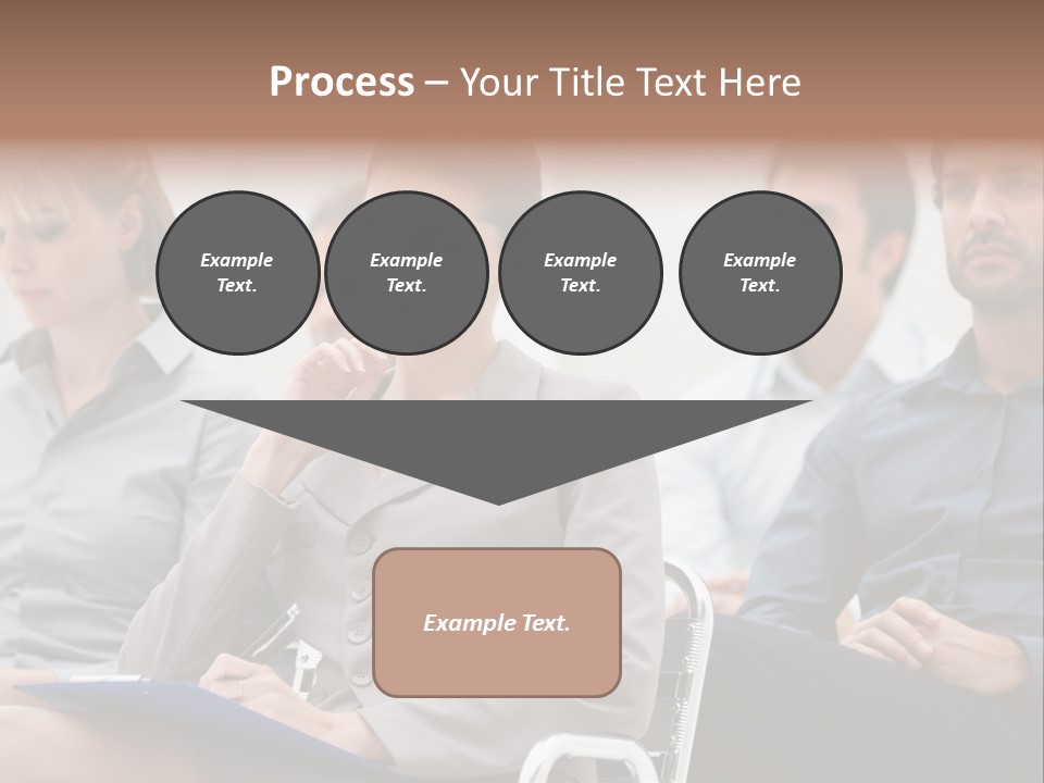 Caucasian Teamwork Absorbed PowerPoint Template