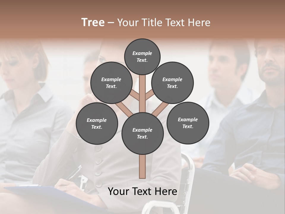 Caucasian Teamwork Absorbed PowerPoint Template