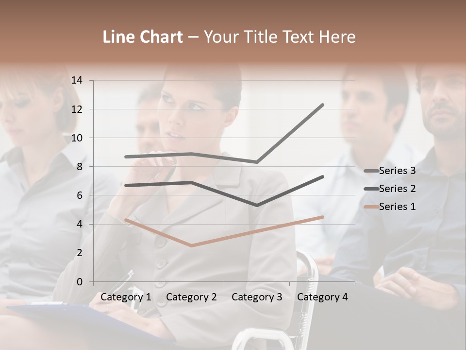 Caucasian Teamwork Absorbed PowerPoint Template