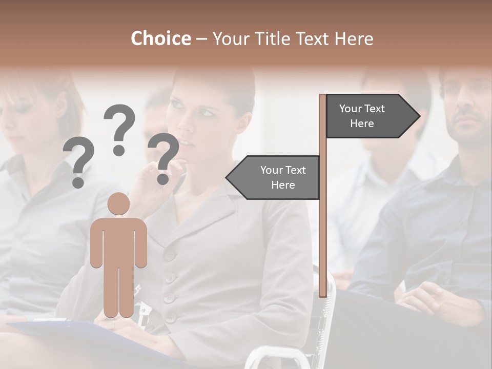 Caucasian Teamwork Absorbed PowerPoint Template