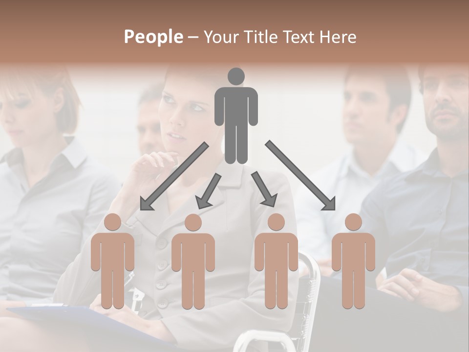 Caucasian Teamwork Absorbed PowerPoint Template