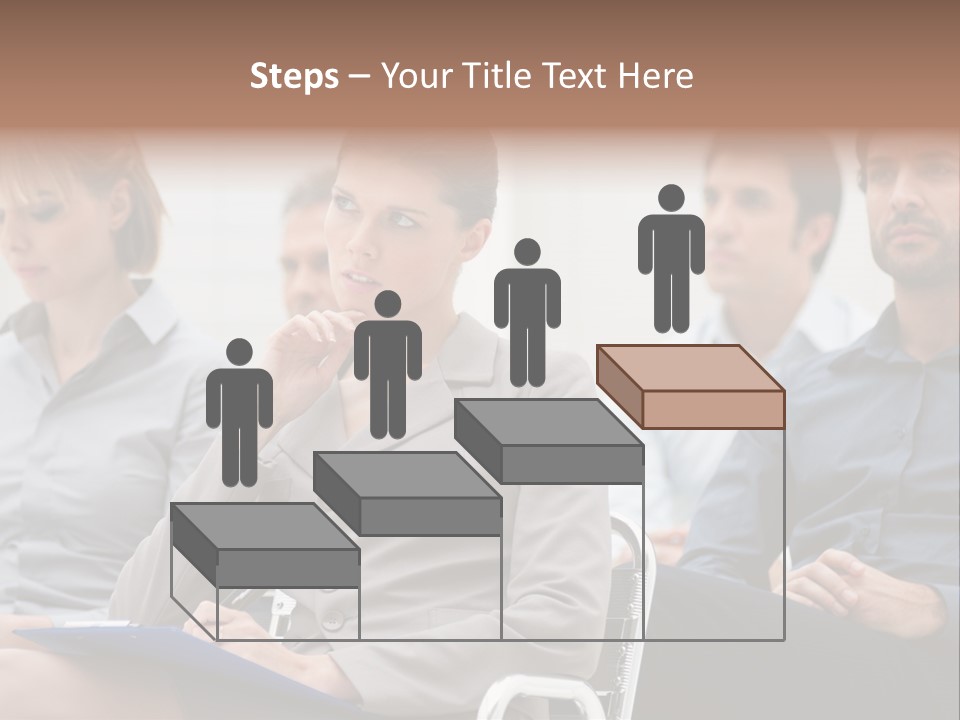 Caucasian Teamwork Absorbed PowerPoint Template