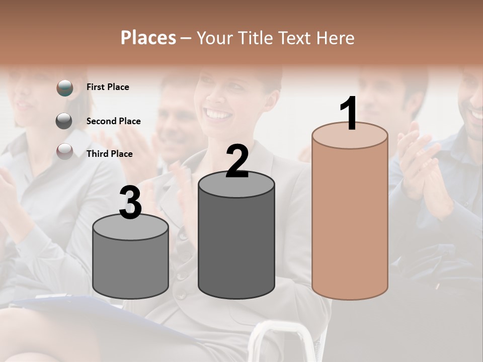 People Businesswoman Corporate PowerPoint Template