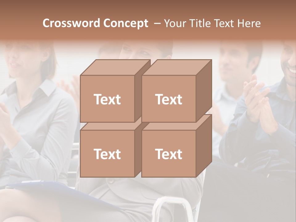 People Businesswoman Corporate PowerPoint Template