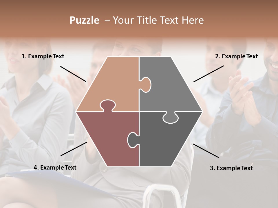 People Businesswoman Corporate PowerPoint Template