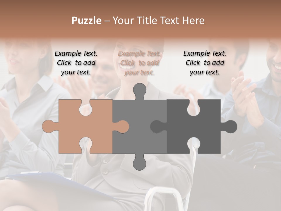 People Businesswoman Corporate PowerPoint Template