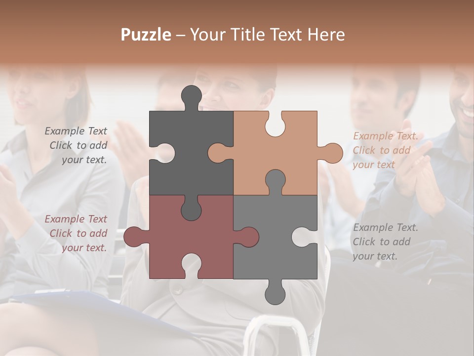 People Businesswoman Corporate PowerPoint Template