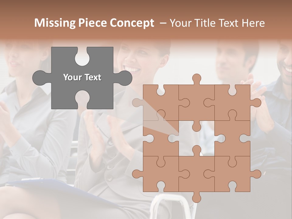 People Businesswoman Corporate PowerPoint Template