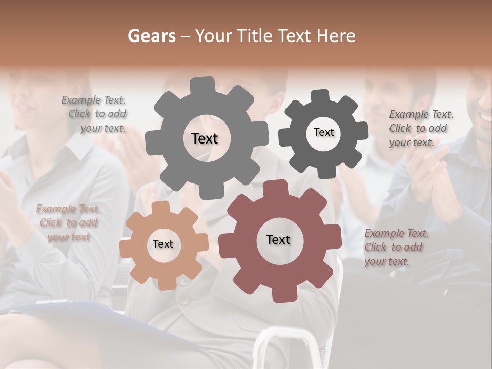 People Businesswoman Corporate PowerPoint Template