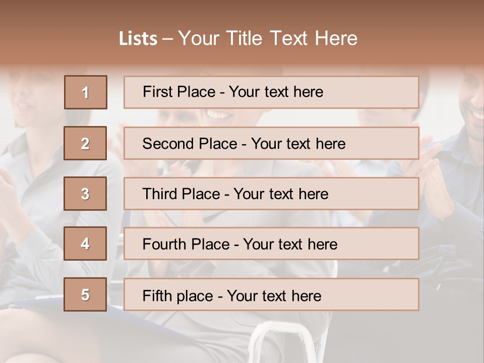 People Businesswoman Corporate PowerPoint Template