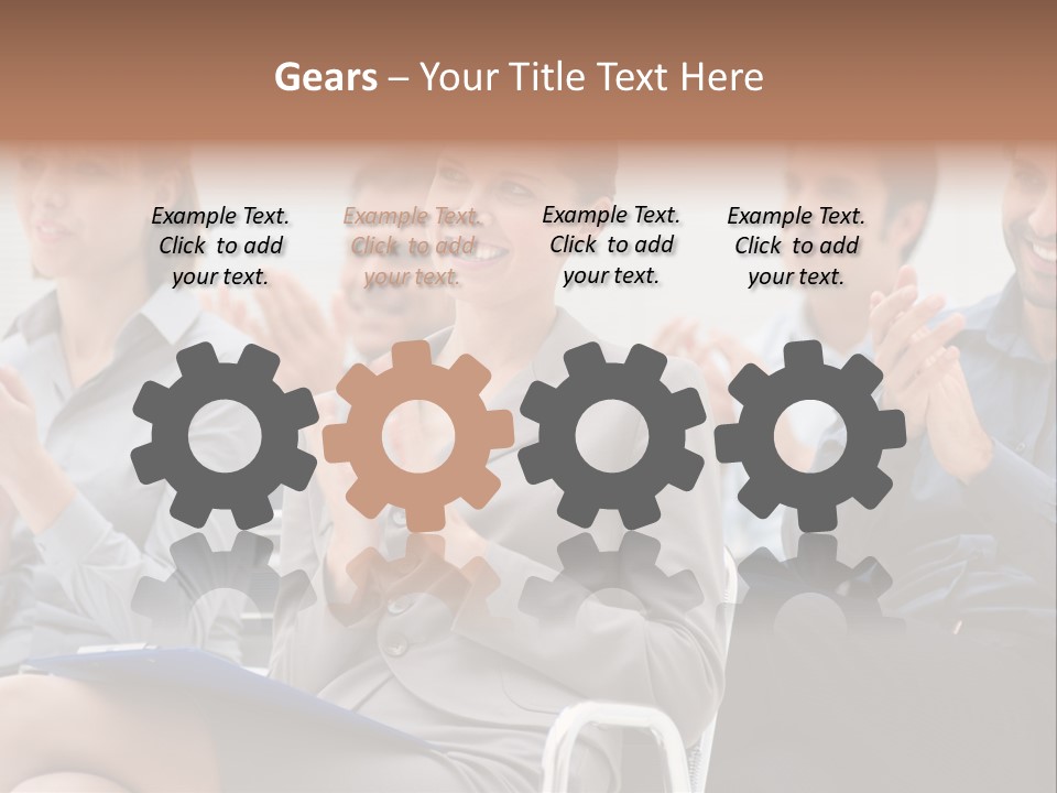 People Businesswoman Corporate PowerPoint Template