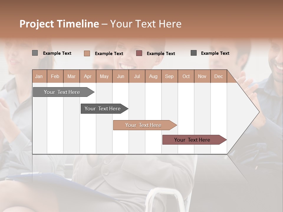 People Businesswoman Corporate PowerPoint Template