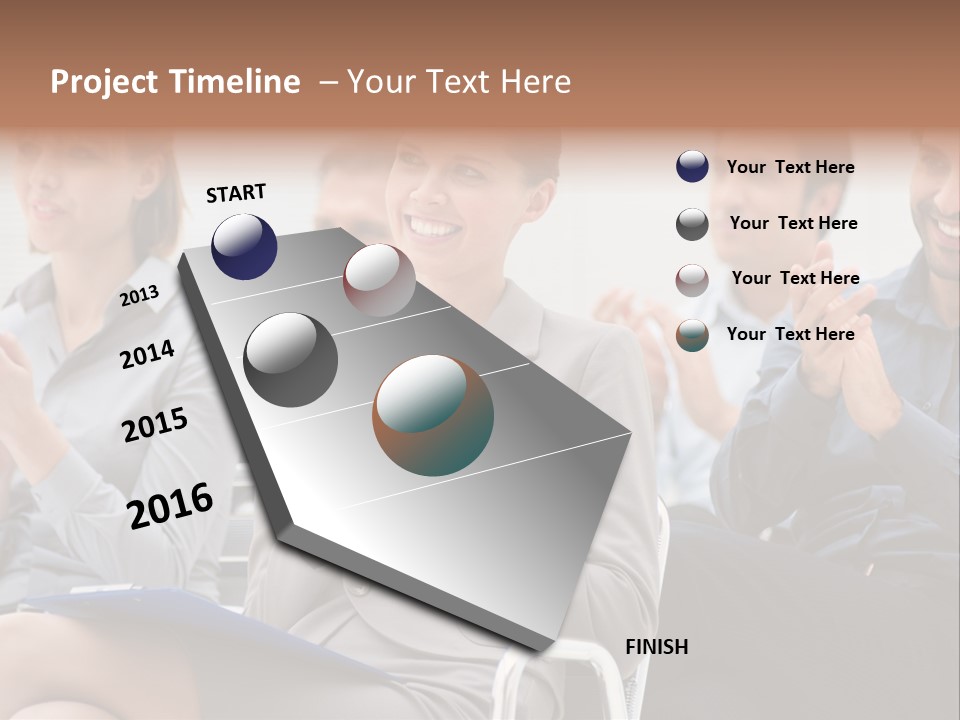 People Businesswoman Corporate PowerPoint Template