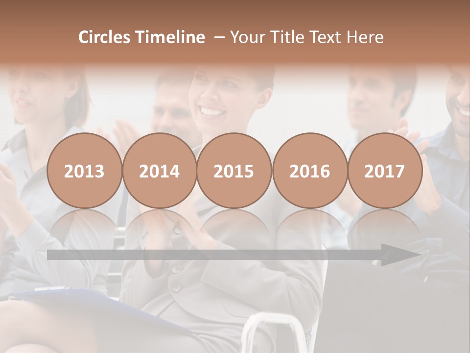 People Businesswoman Corporate PowerPoint Template