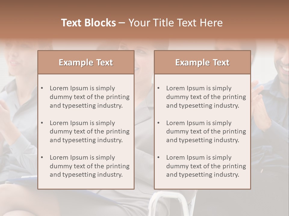 People Businesswoman Corporate PowerPoint Template