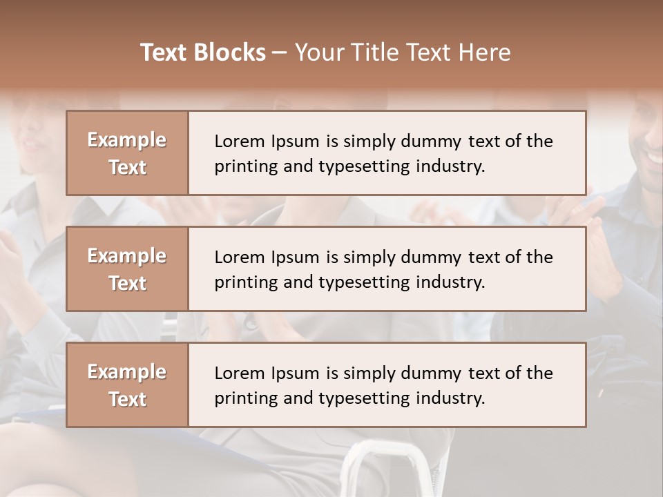 People Businesswoman Corporate PowerPoint Template