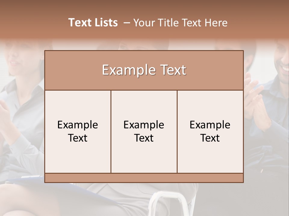 People Businesswoman Corporate PowerPoint Template