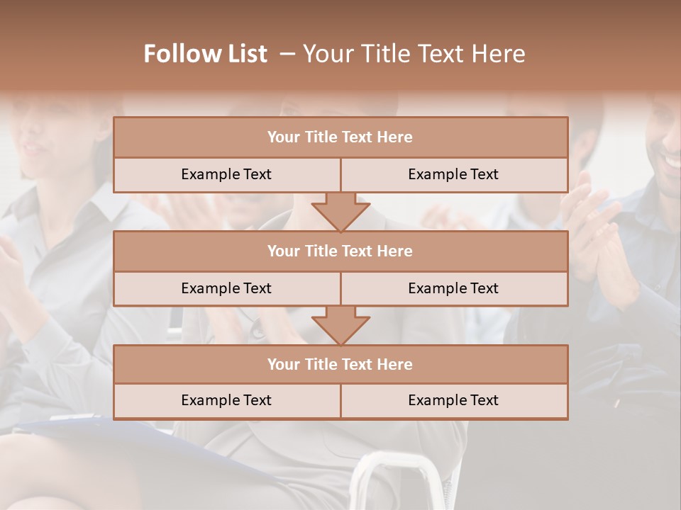 People Businesswoman Corporate PowerPoint Template