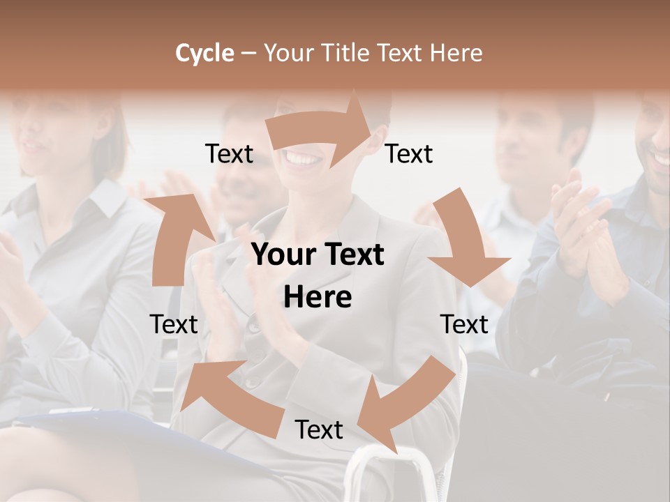 People Businesswoman Corporate PowerPoint Template