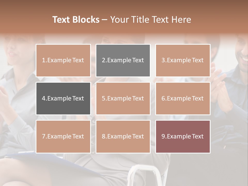 People Businesswoman Corporate PowerPoint Template