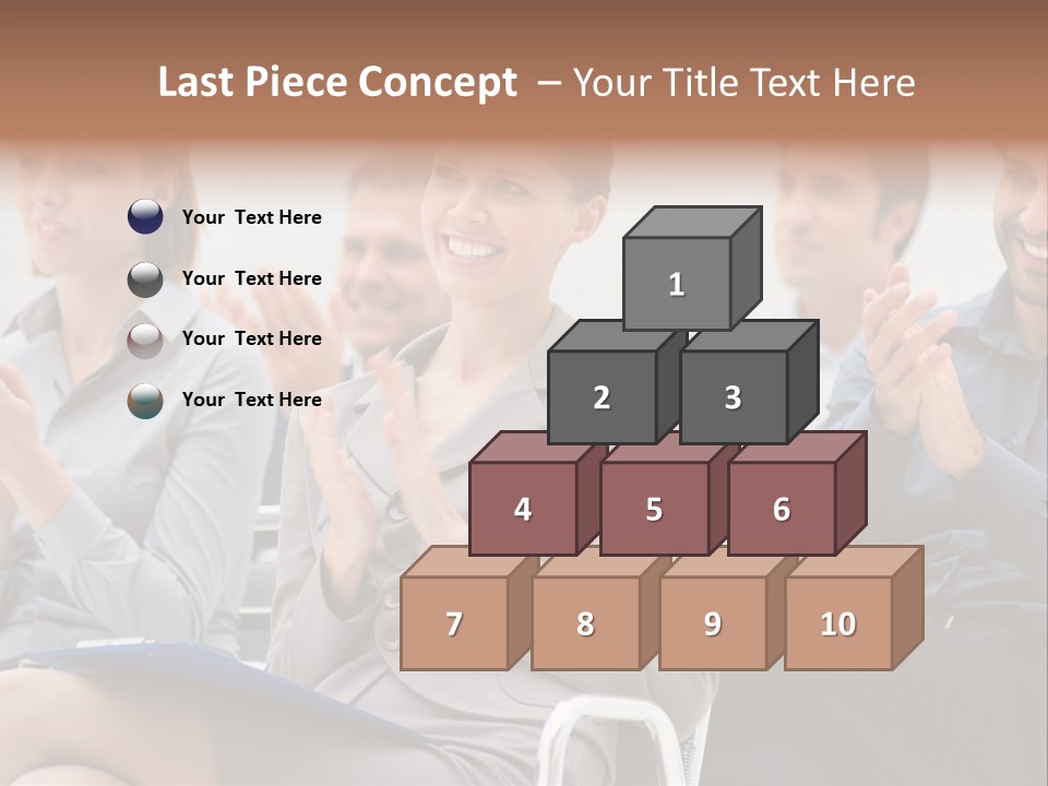 People Businesswoman Corporate PowerPoint Template