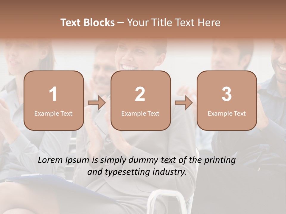 People Businesswoman Corporate PowerPoint Template