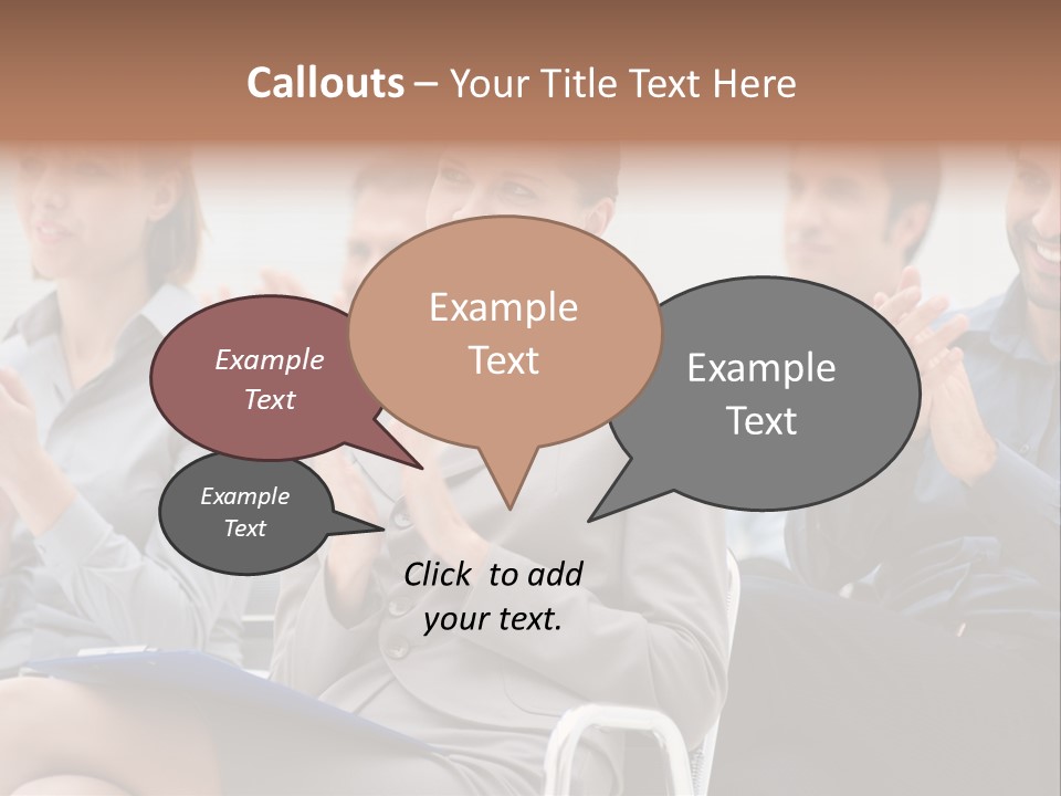 People Businesswoman Corporate PowerPoint Template