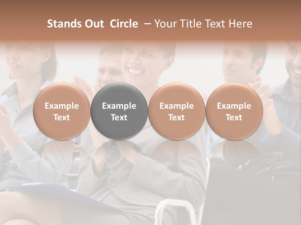 People Businesswoman Corporate PowerPoint Template