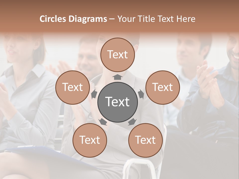 People Businesswoman Corporate PowerPoint Template